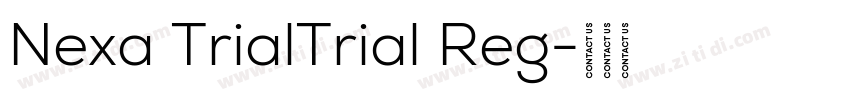 Nexa TrialTrial Reg字体转换 Nexa TrialTrial Reg字体转换